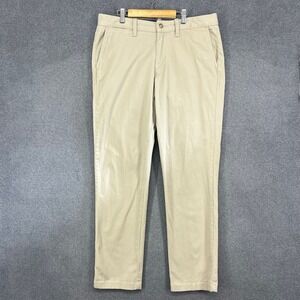 GH‎ Bass & Co Slim Fit Stretch Khaki Chino Pants Mens Size 34x32